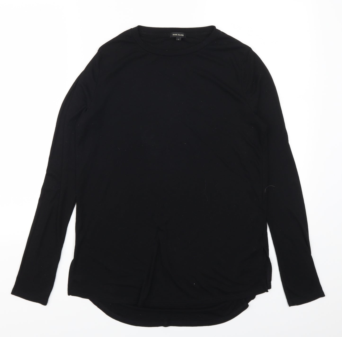 River Island Womens Black   Basic T-Shirt Size 12