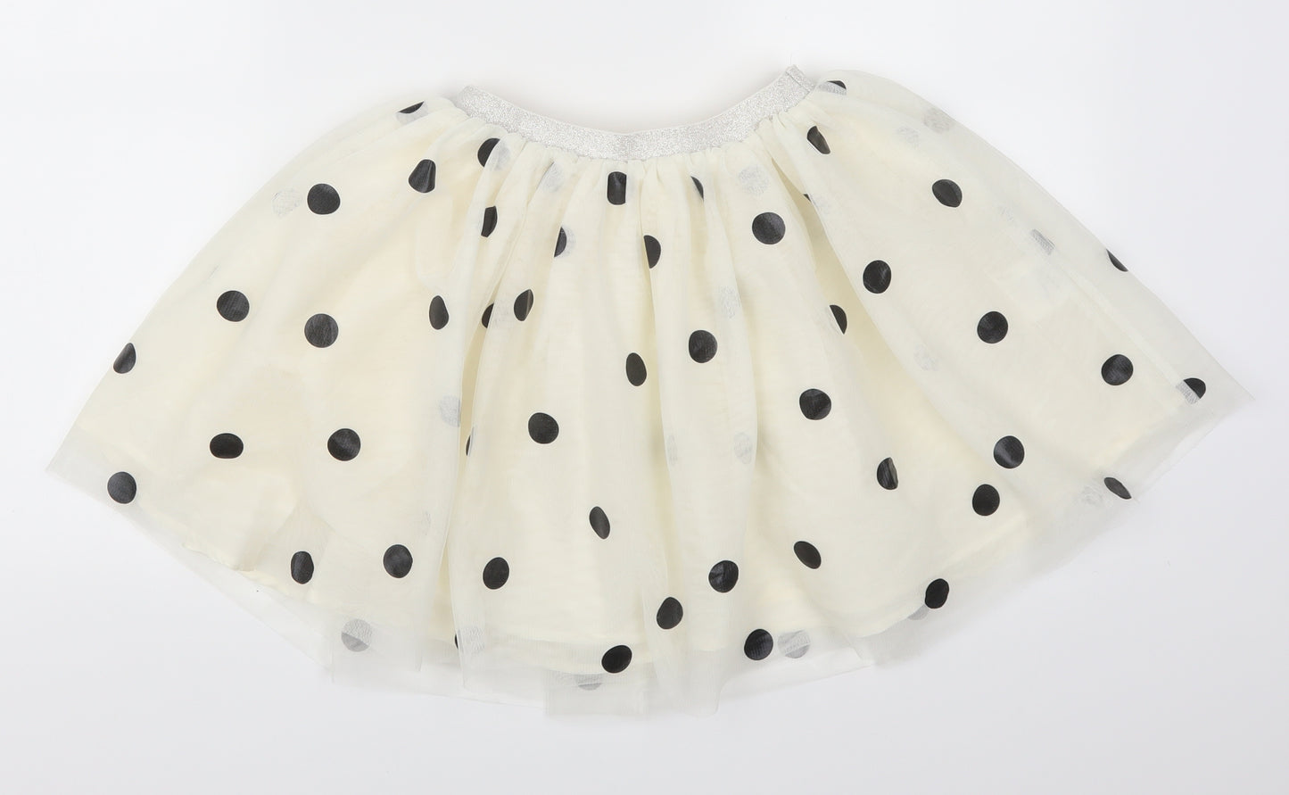 H&M Girls White Polka Dot  Tutu Skirt Size 9-10 Years