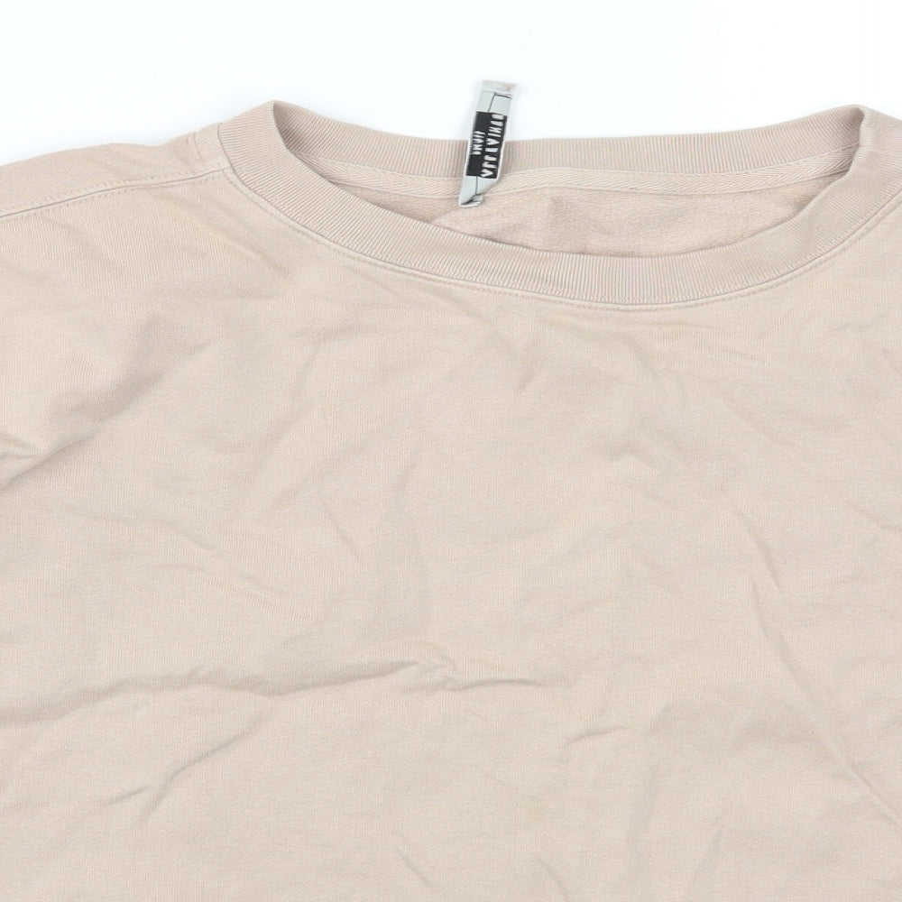 AllSaints Womens Beige   Pullover Sweatshirt Size S