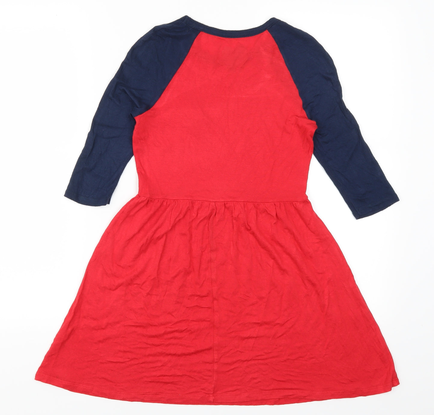 Young Dimension Girls Red   Skater Dress  Size 9-10 Years  - To The Sea