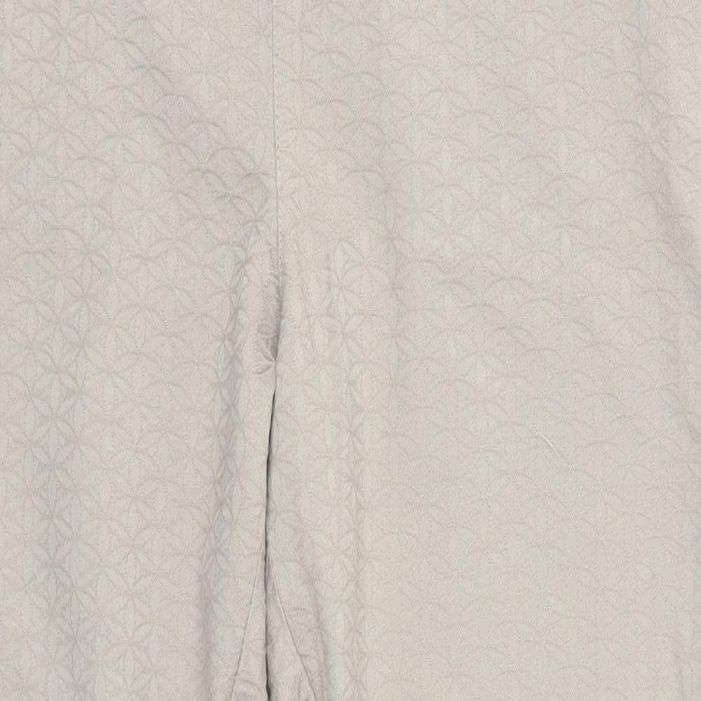 Wallis Womens Grey Geometric  Trousers  Size 12 L25 in