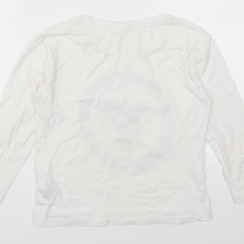 H&M Girls White   Basic T-Shirt Size 11-12 Years  - No2