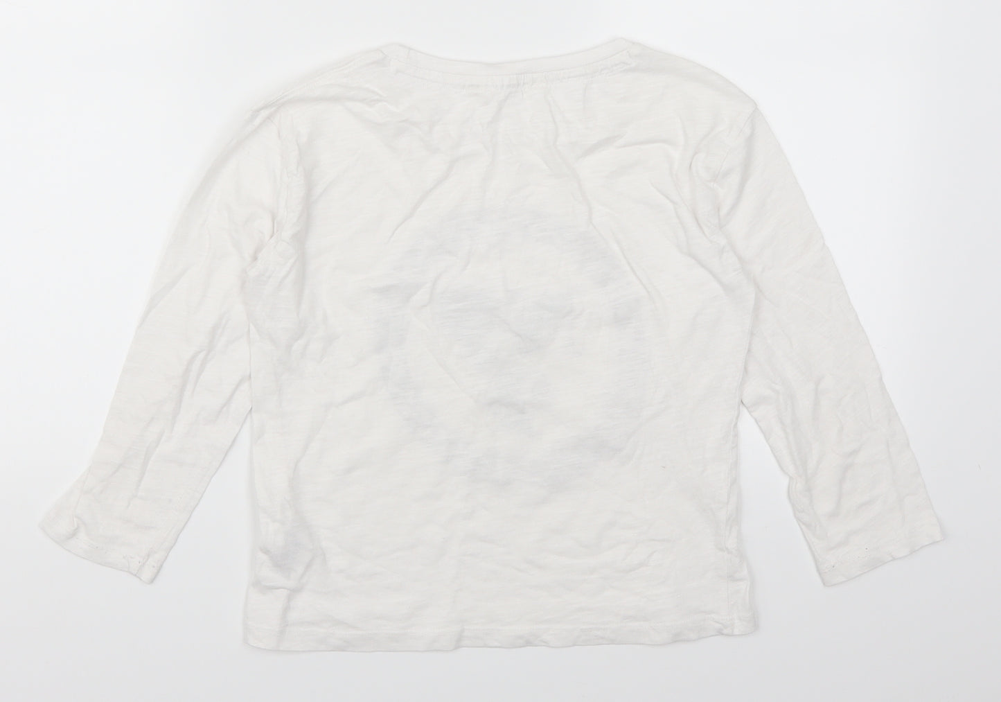 H&M Girls White   Basic T-Shirt Size 11-12 Years  - No2