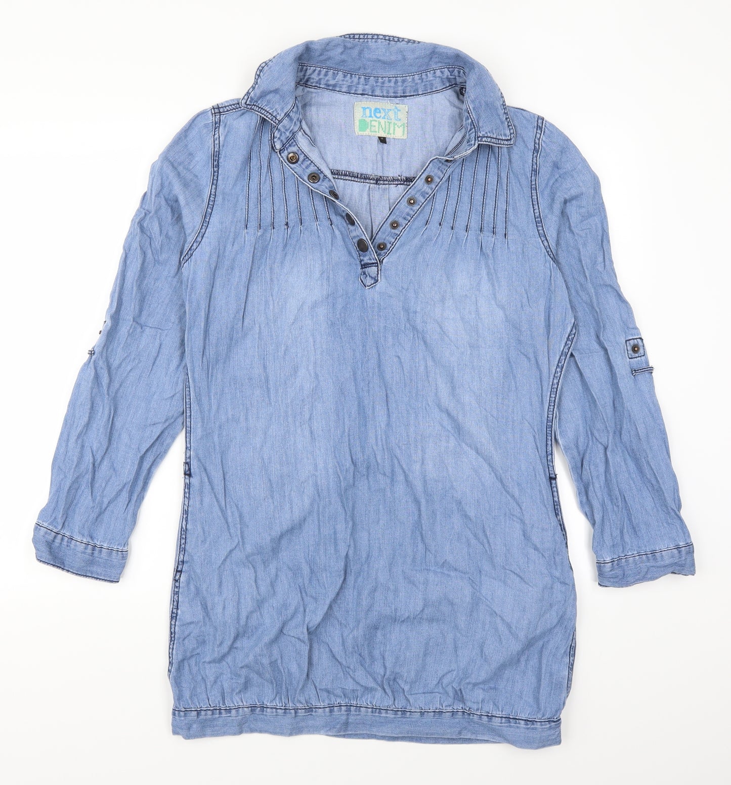 NEXT Womens Blue  Denim Shirt Dress  Size 12