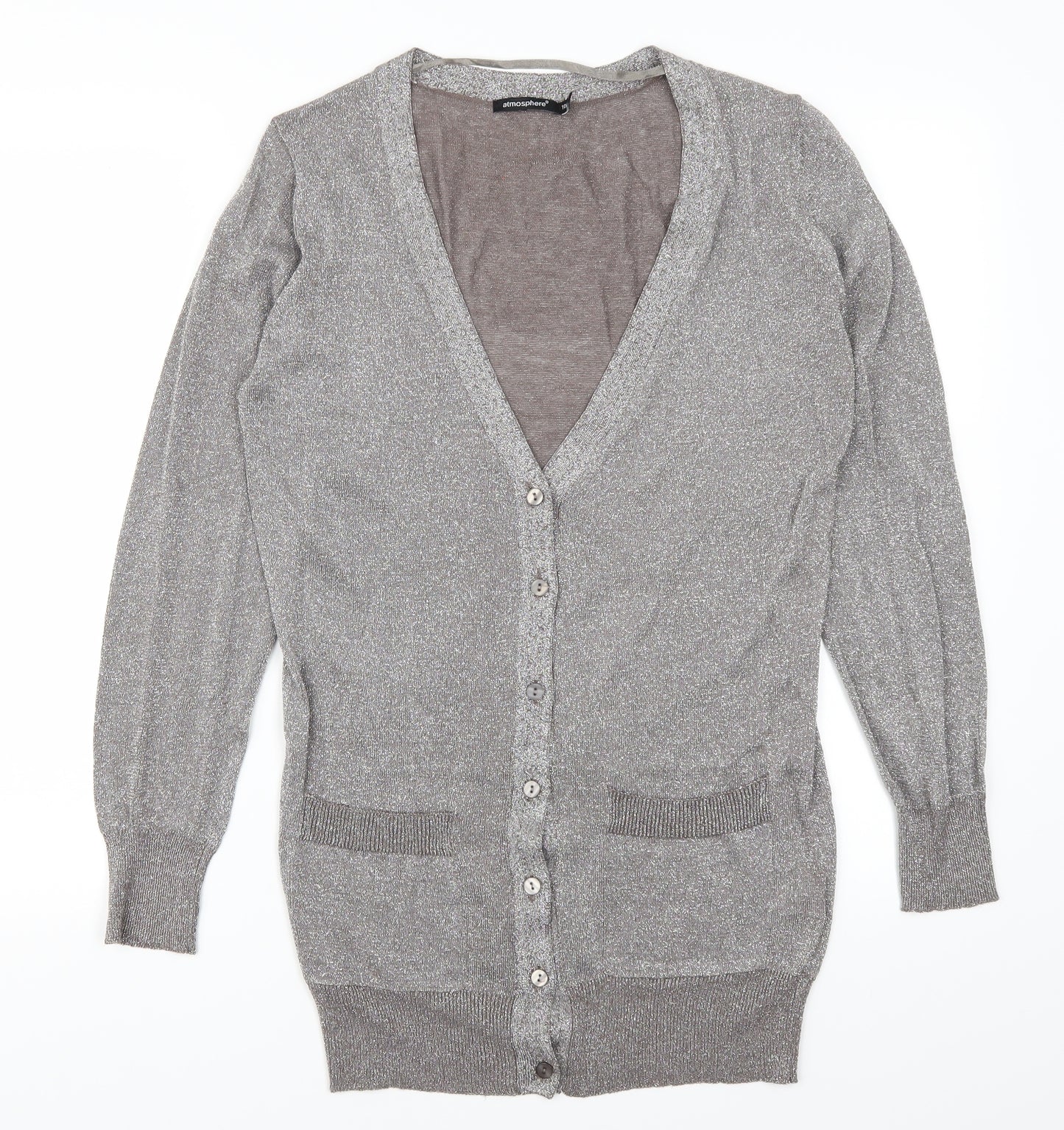 Atmosphere Womens Grey   Cardigan Jumper Size 10