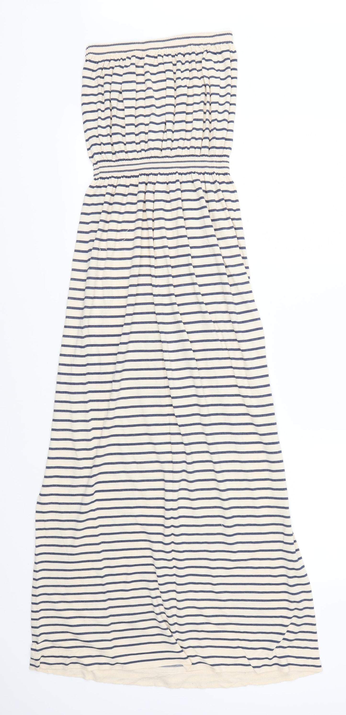 Ocean Club Womens Beige Striped  Maxi  Size 12