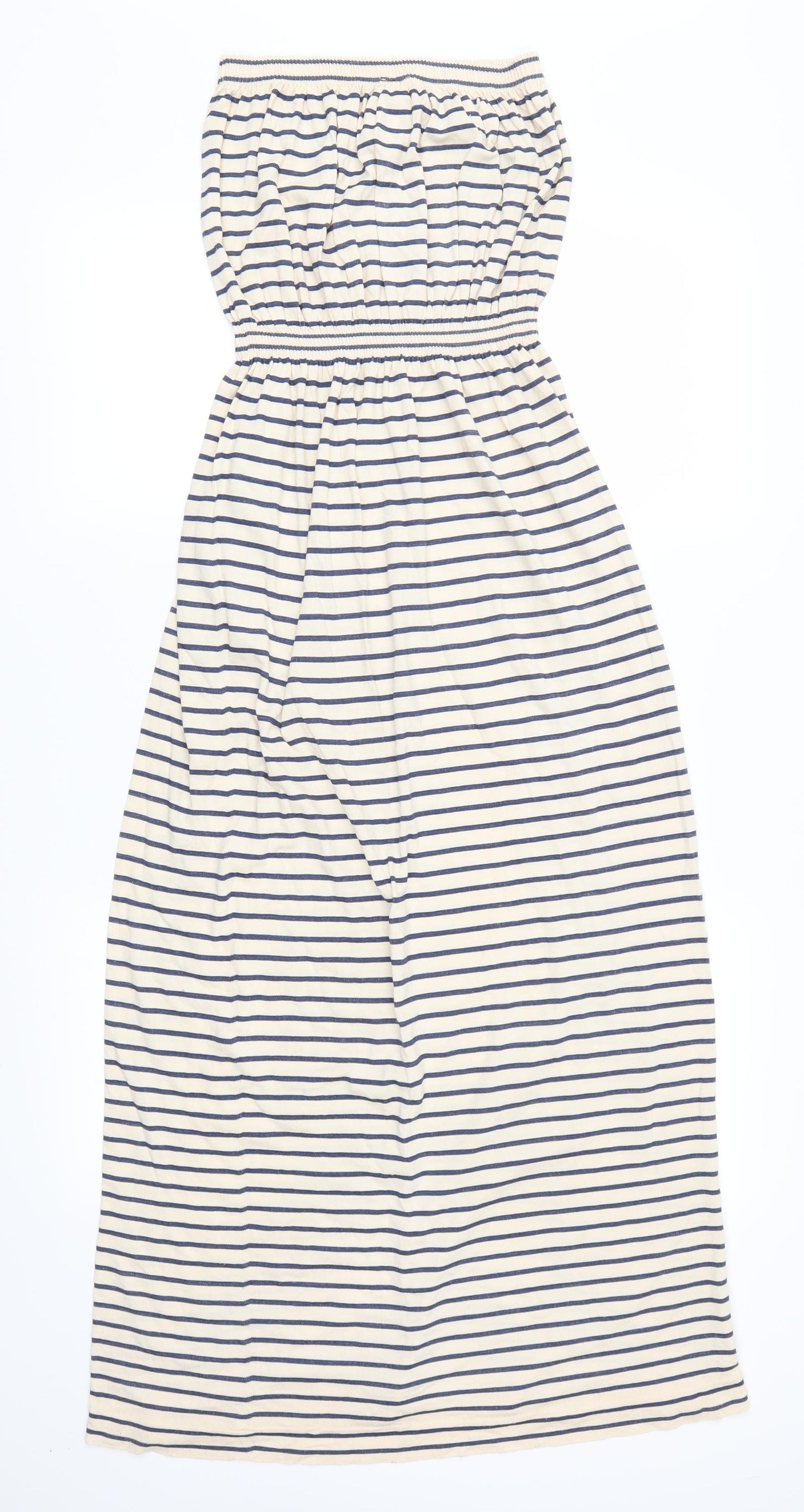 Ocean Club Womens Beige Striped  Maxi  Size 12