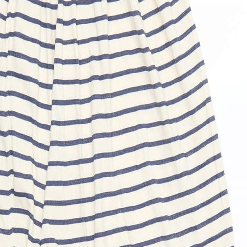 Ocean Club Womens Beige Striped  Maxi  Size 12