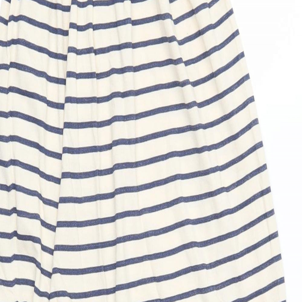 Ocean Club Womens Beige Striped  Maxi  Size 12