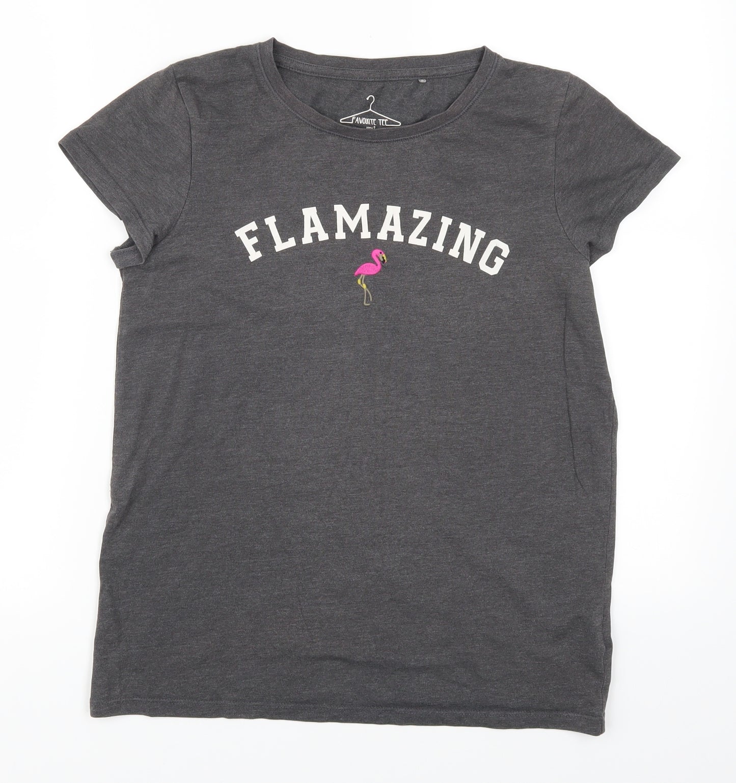 NEXT Girls Grey   Basic T-Shirt Size 13 Years  - Flamazing