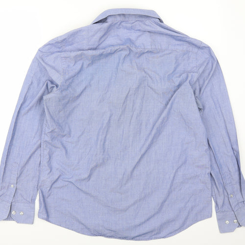 F&F Mens Blue    Button-Up Size 16.5