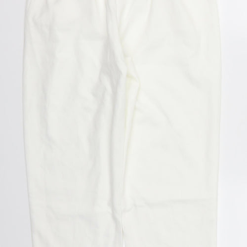 J Pom Womens White   Trousers  Size 10 L27 in