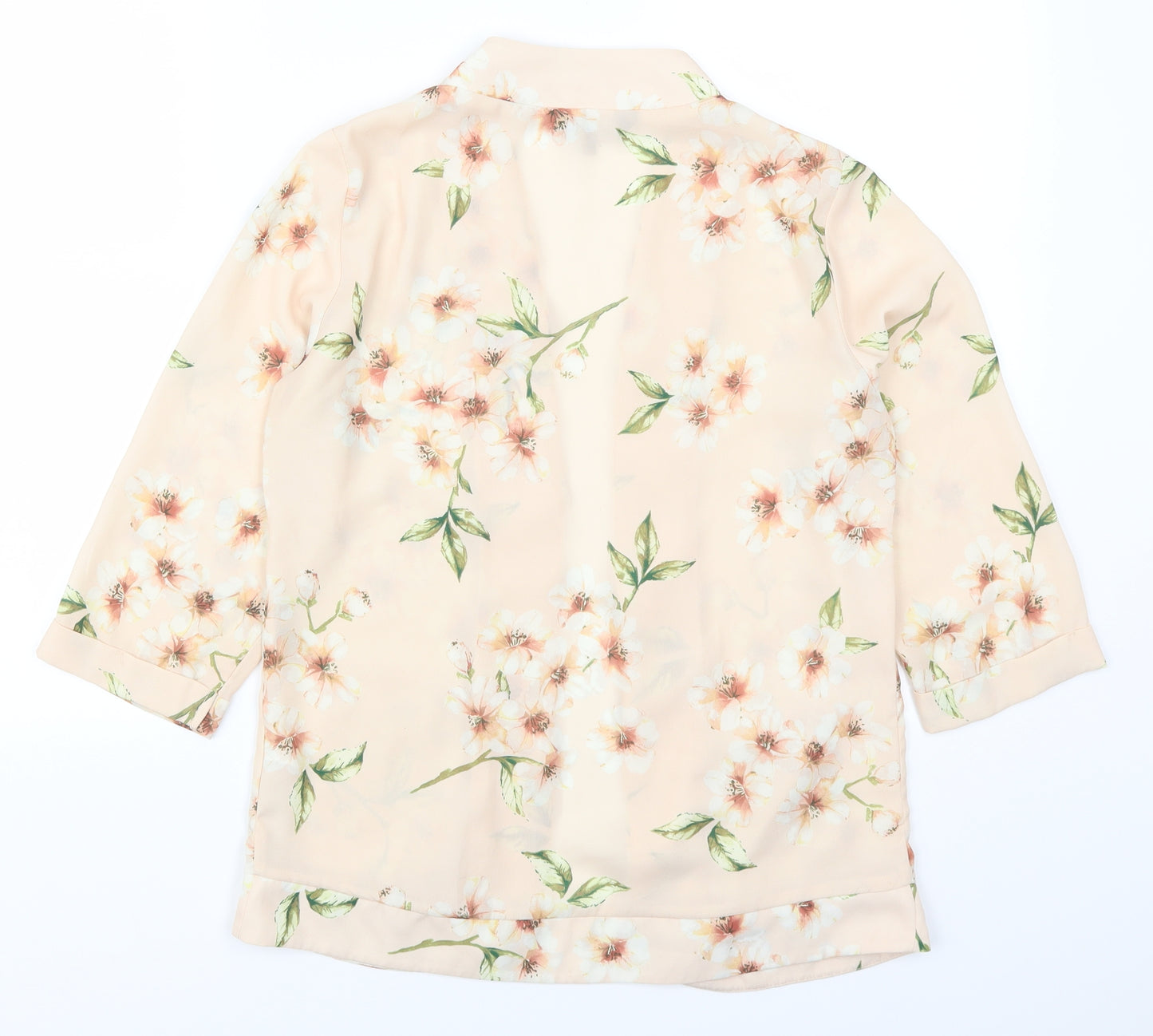 New Look Womens Pink Floral  Kimono Jacket Size 8