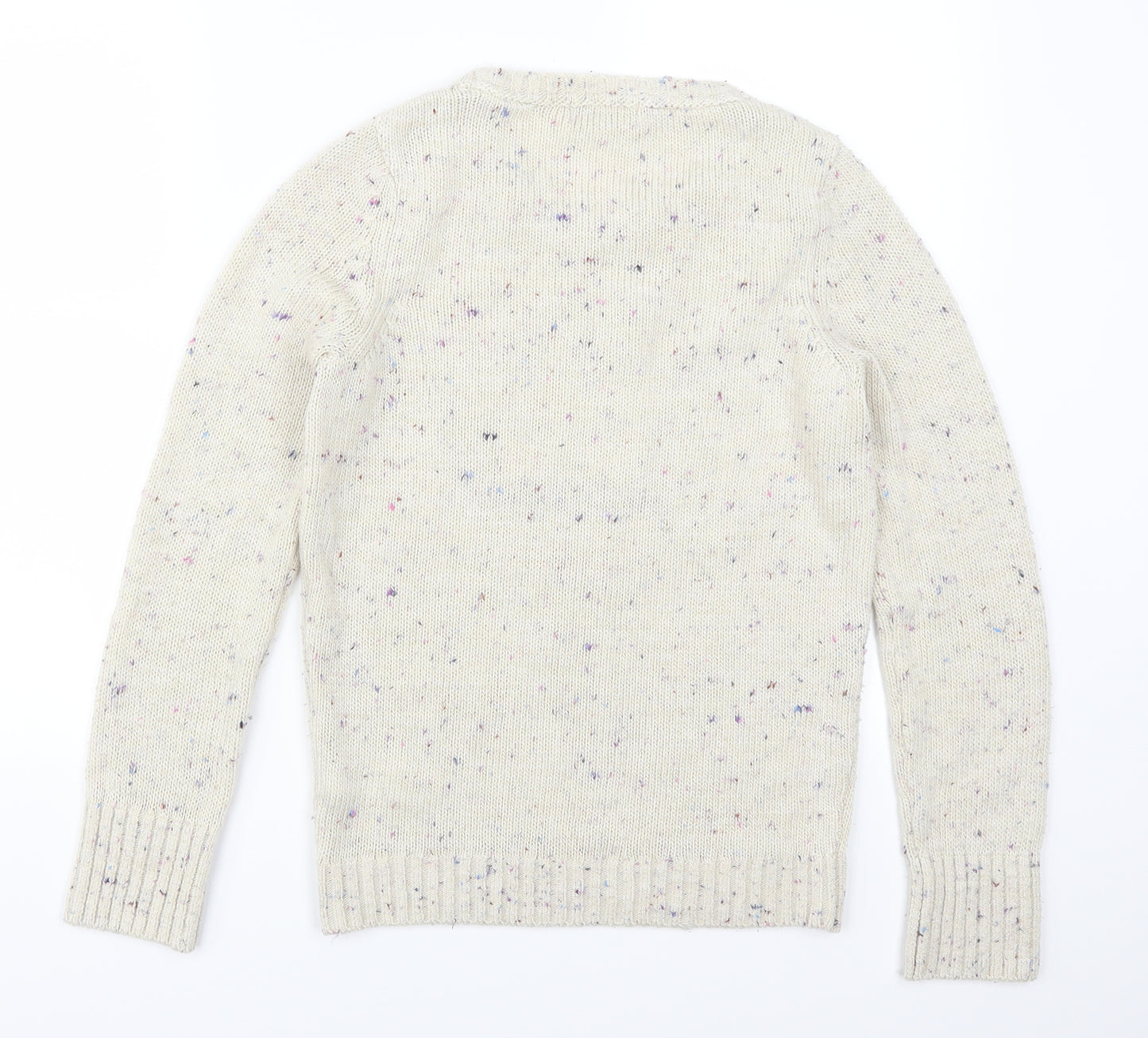 Debenhams Womens Beige   Pullover Jumper Size 8  - Grey Fox