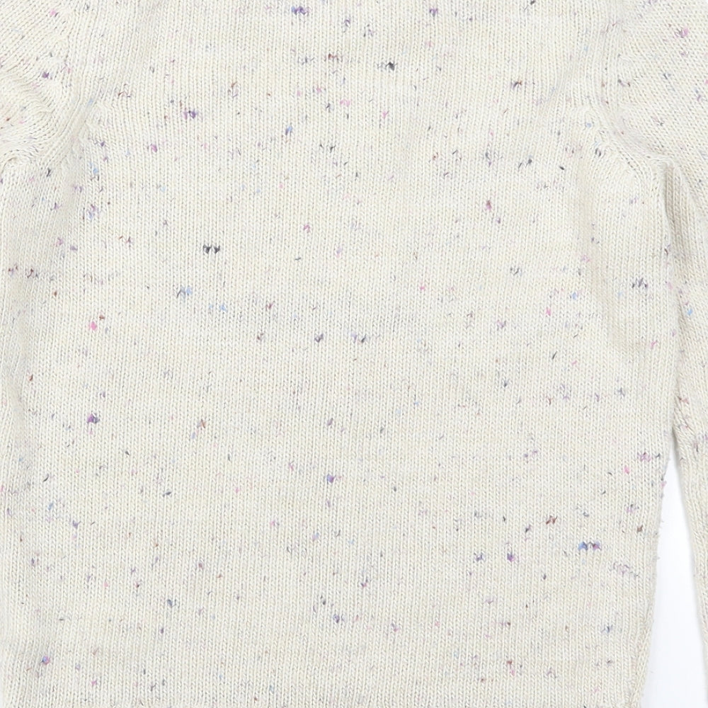 Debenhams Womens Beige   Pullover Jumper Size 8  - Grey Fox