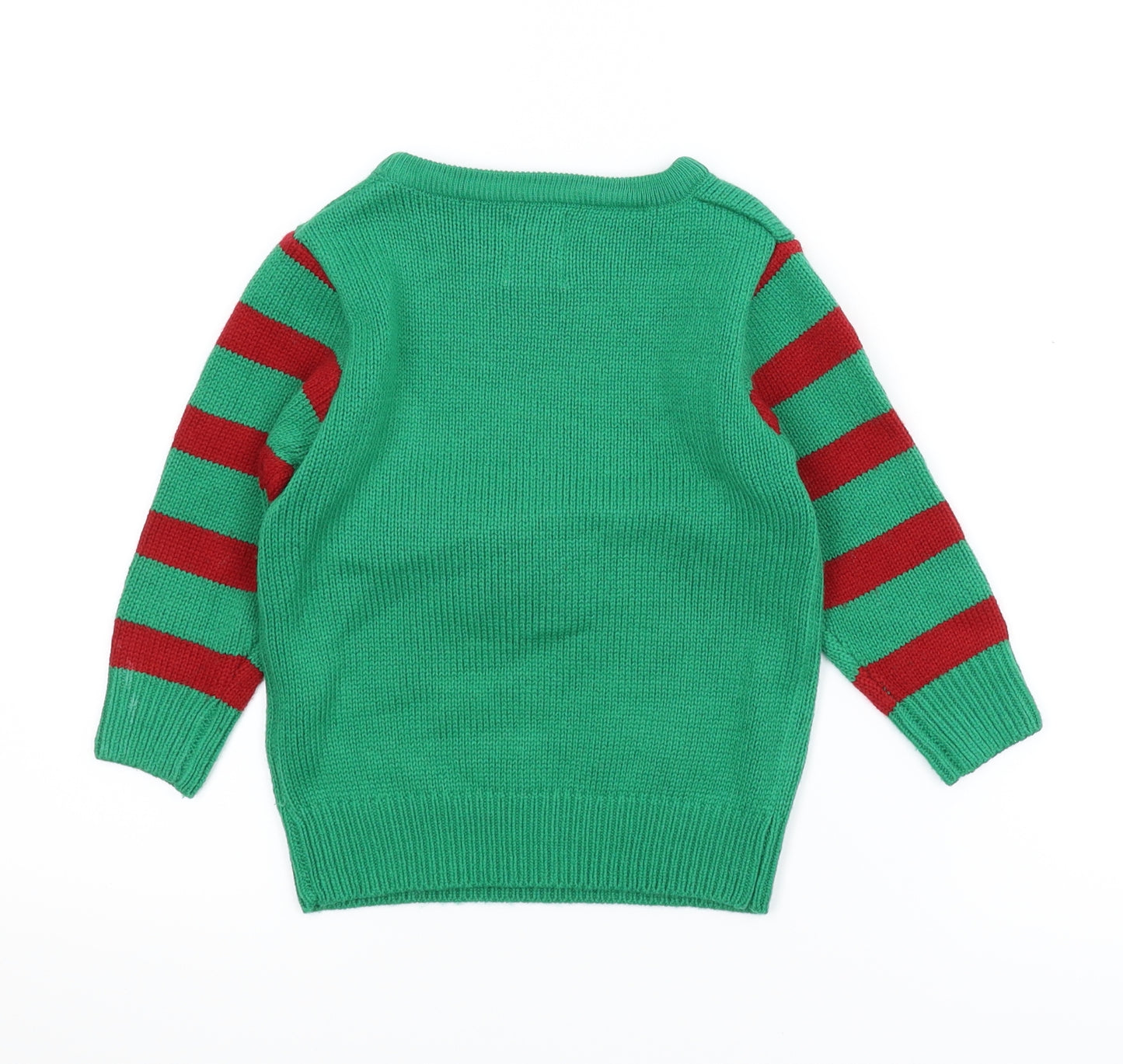 George Baby Green   Pullover Jumper Size 18-24 Months  - Christmas