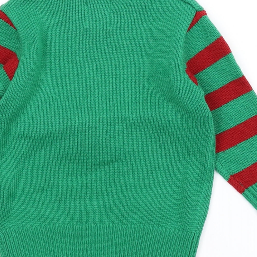 George Baby Green   Pullover Jumper Size 18-24 Months  - Christmas