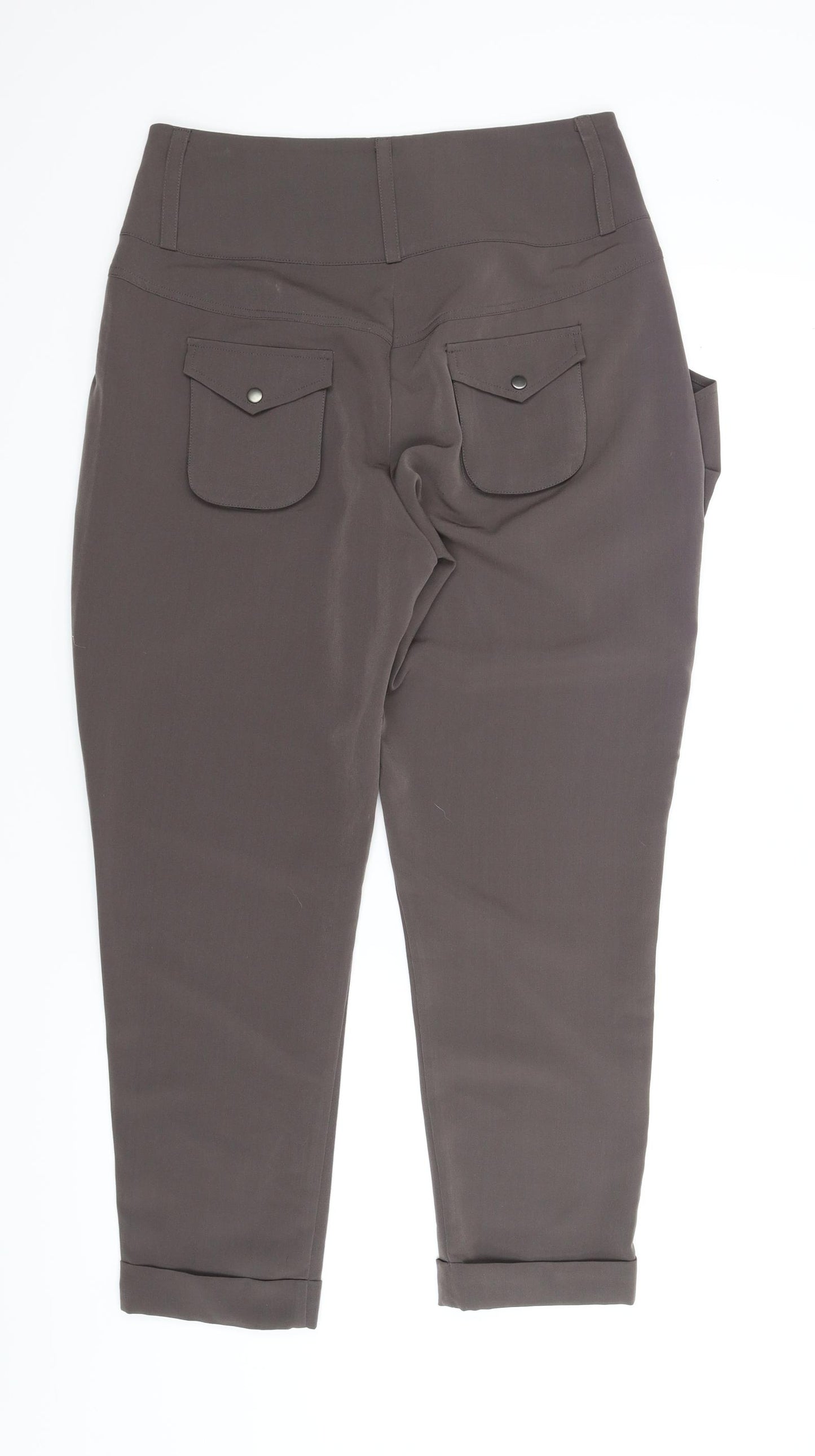 Label Lab Womens Grey   Carrot Trousers Size 10 L25 in