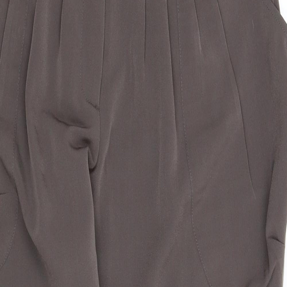 Label Lab Womens Grey   Carrot Trousers Size 10 L25 in