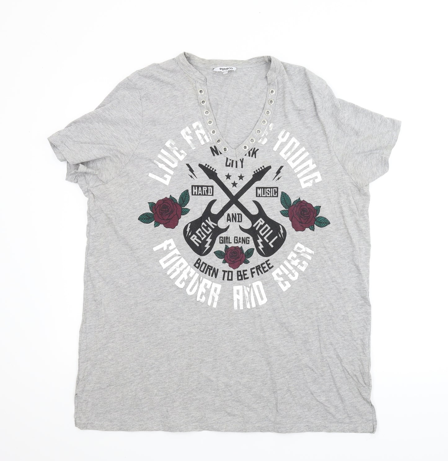 PEP & CO Womens Grey   Basic T-Shirt Size 20