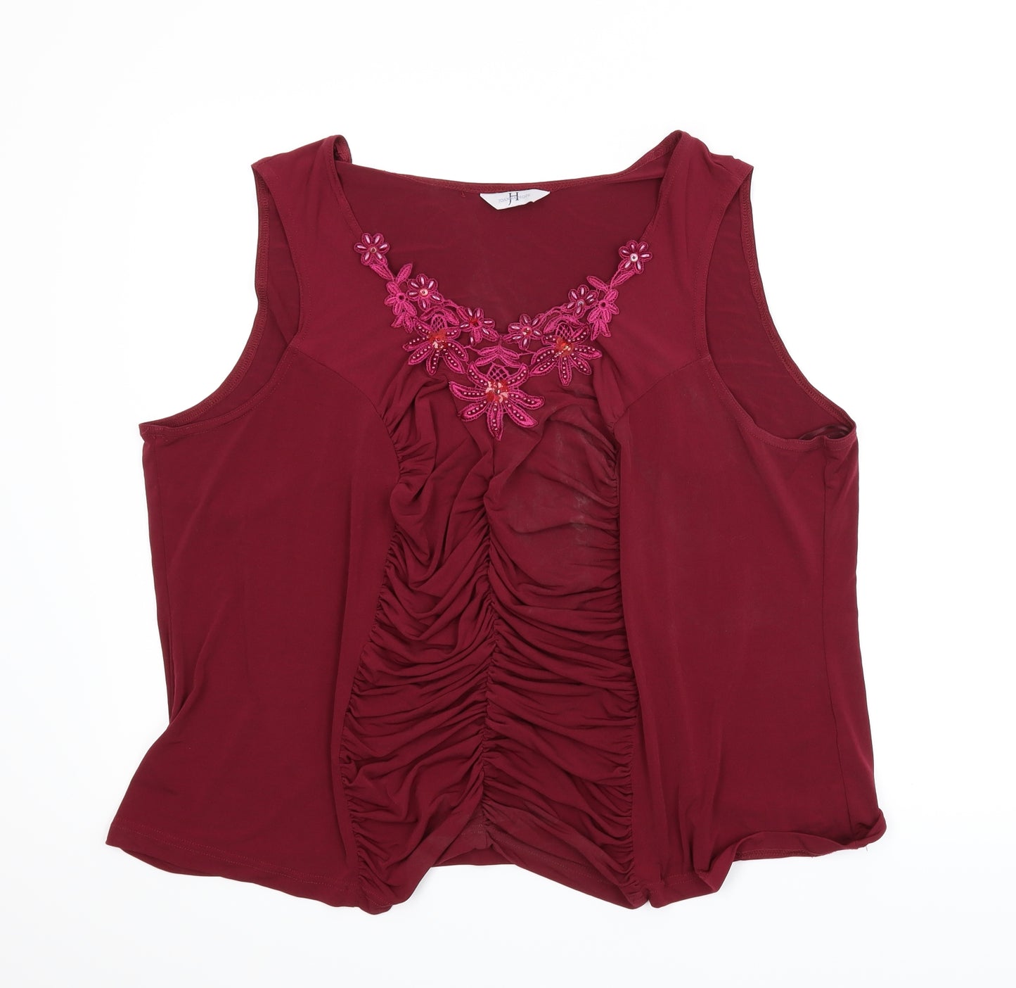 Joanna Hope Womens Purple   Basic Blouse Size 30