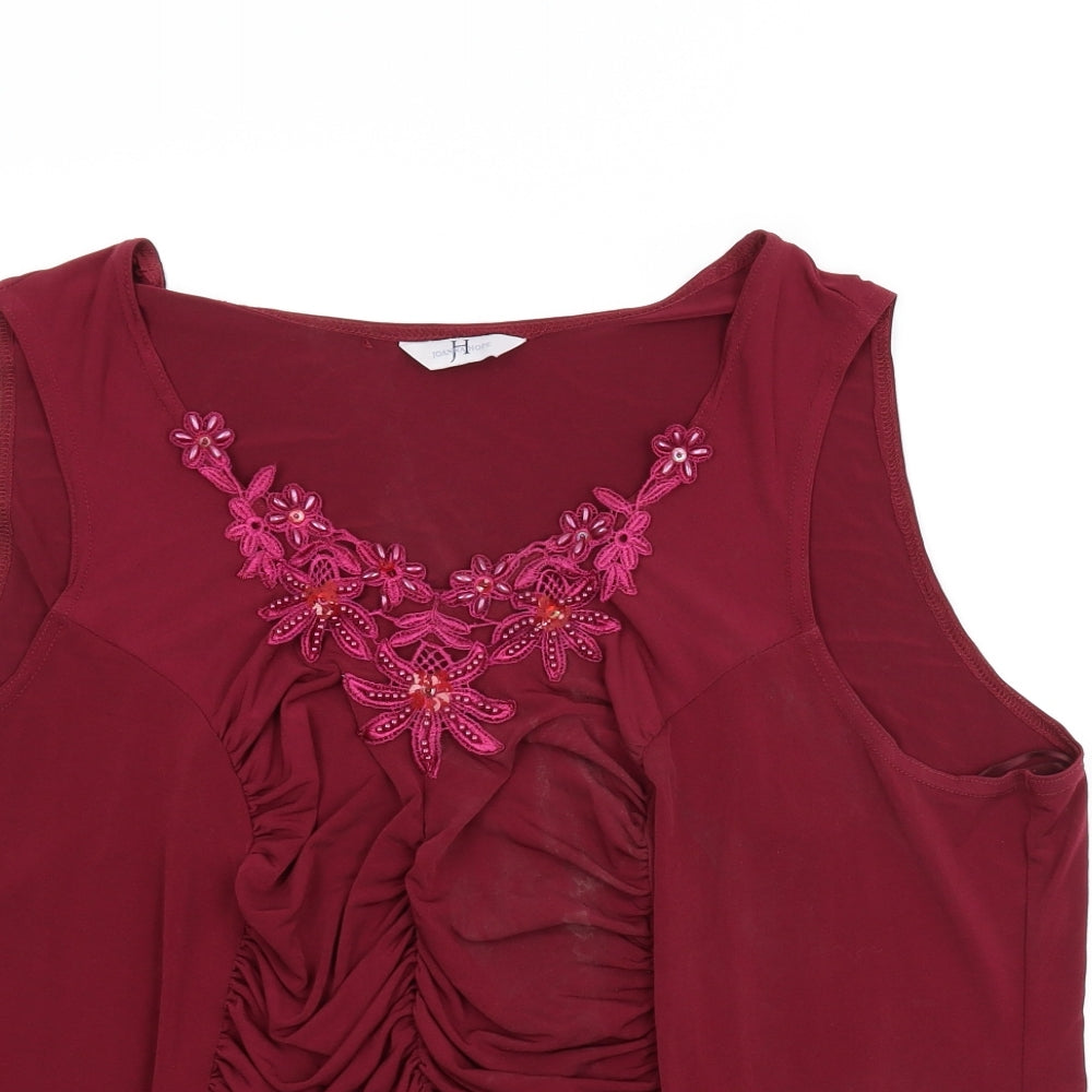 Joanna Hope Womens Purple   Basic Blouse Size 30