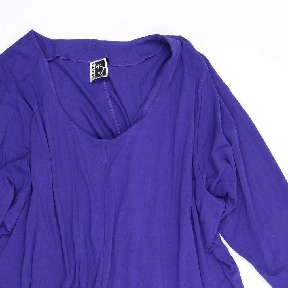 Sixteen 47 Womens Blue   Tunic Blouse Size 36