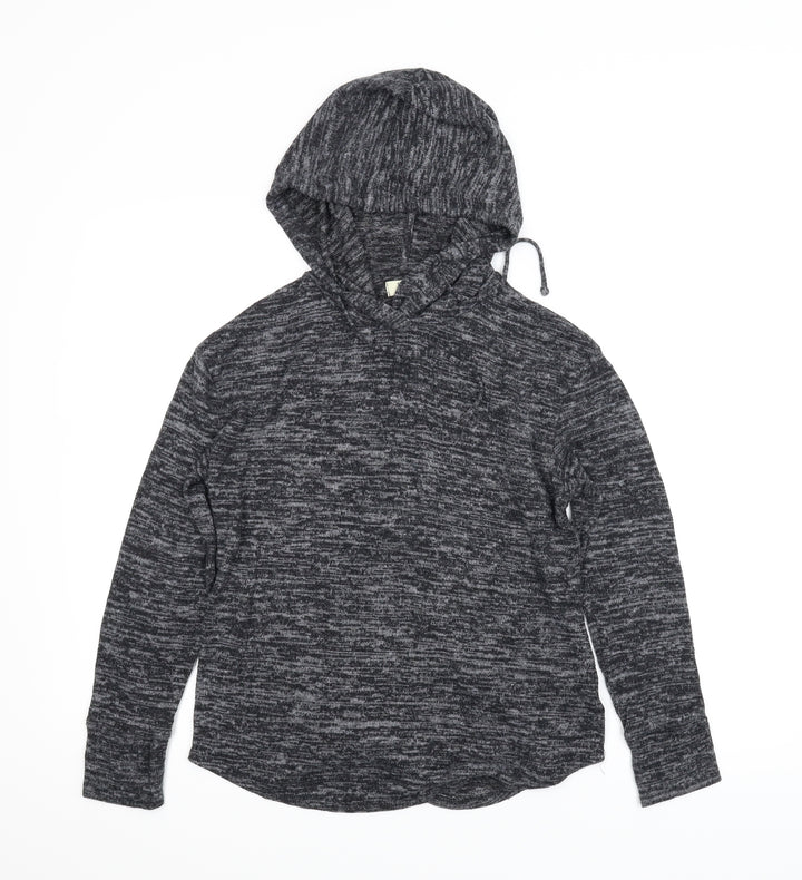 Papaya Womens Grey   Pullover Hoodie Size S