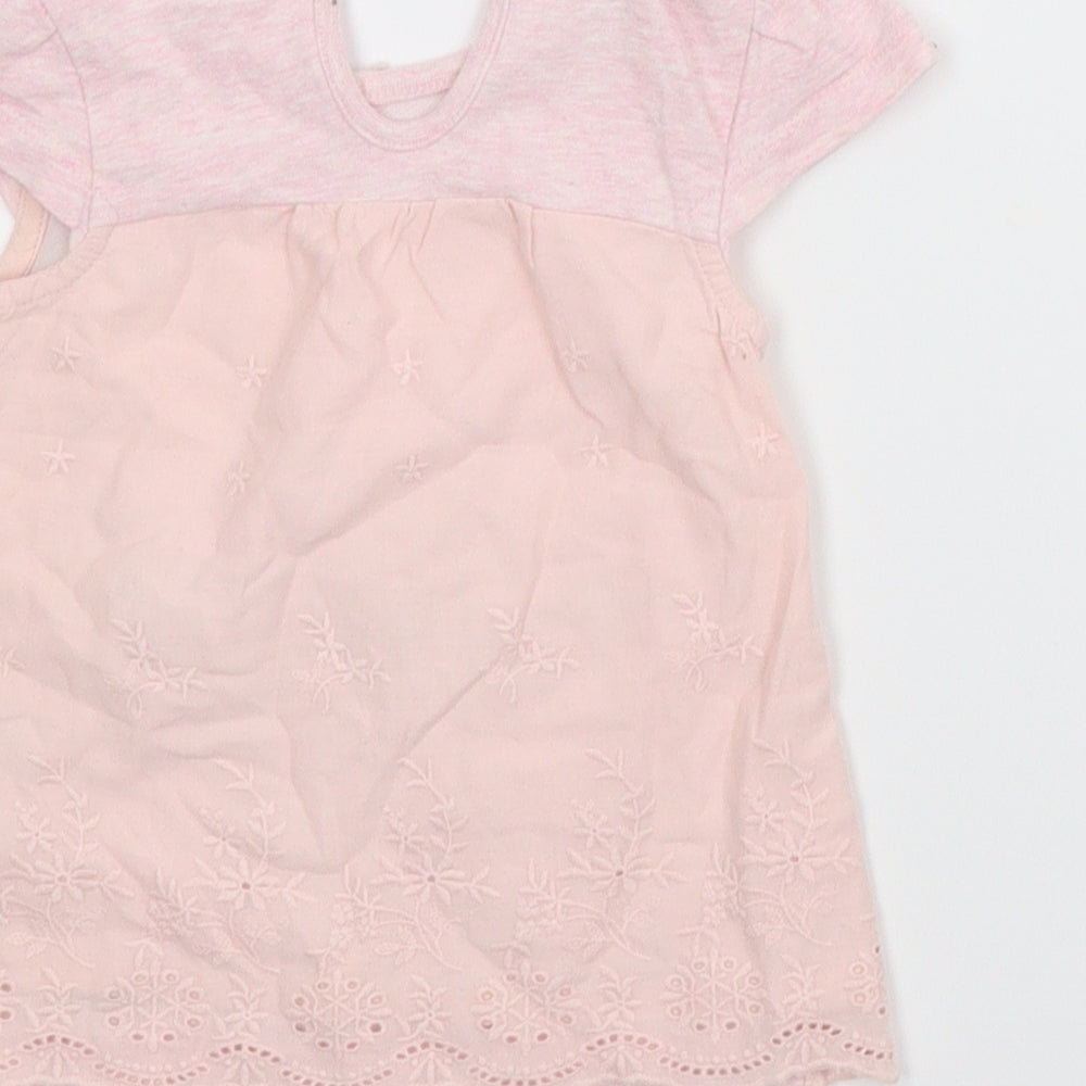 George Girls Pink Animal Print  A-Line  Size 3-6 Months