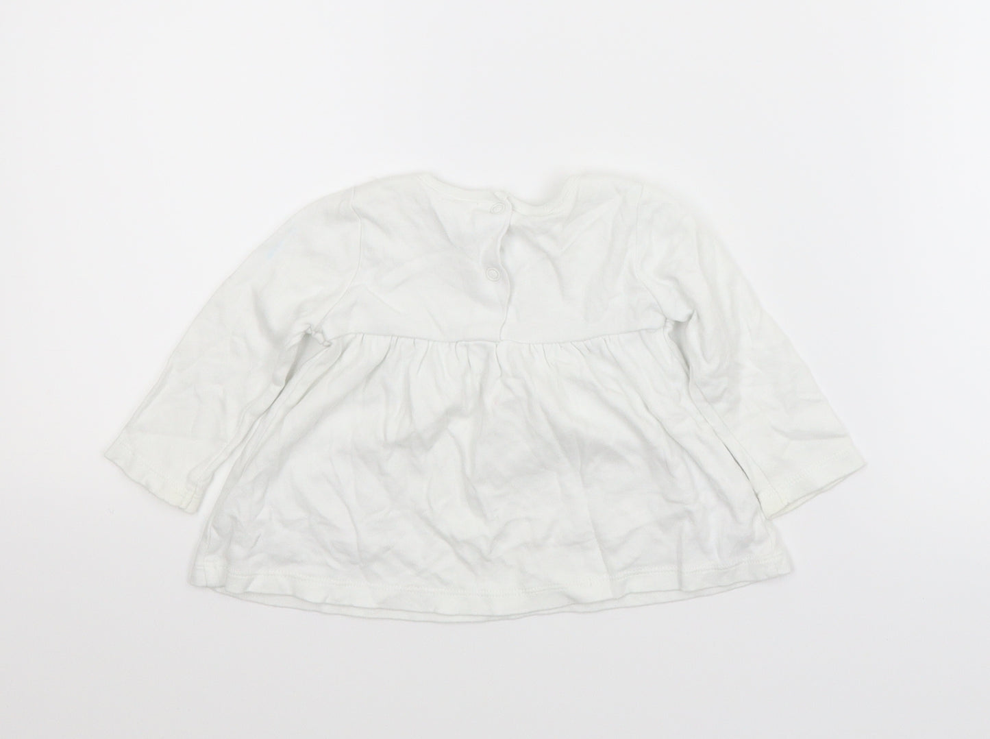 M&Co Girls White Animal Print  A-Line  Size 3-6 Months