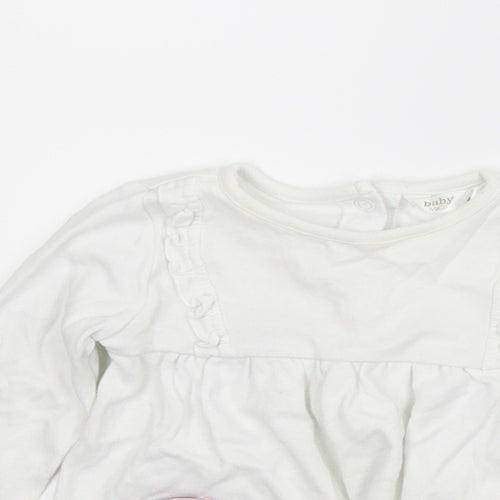 M&Co Girls White Animal Print  A-Line  Size 3-6 Months