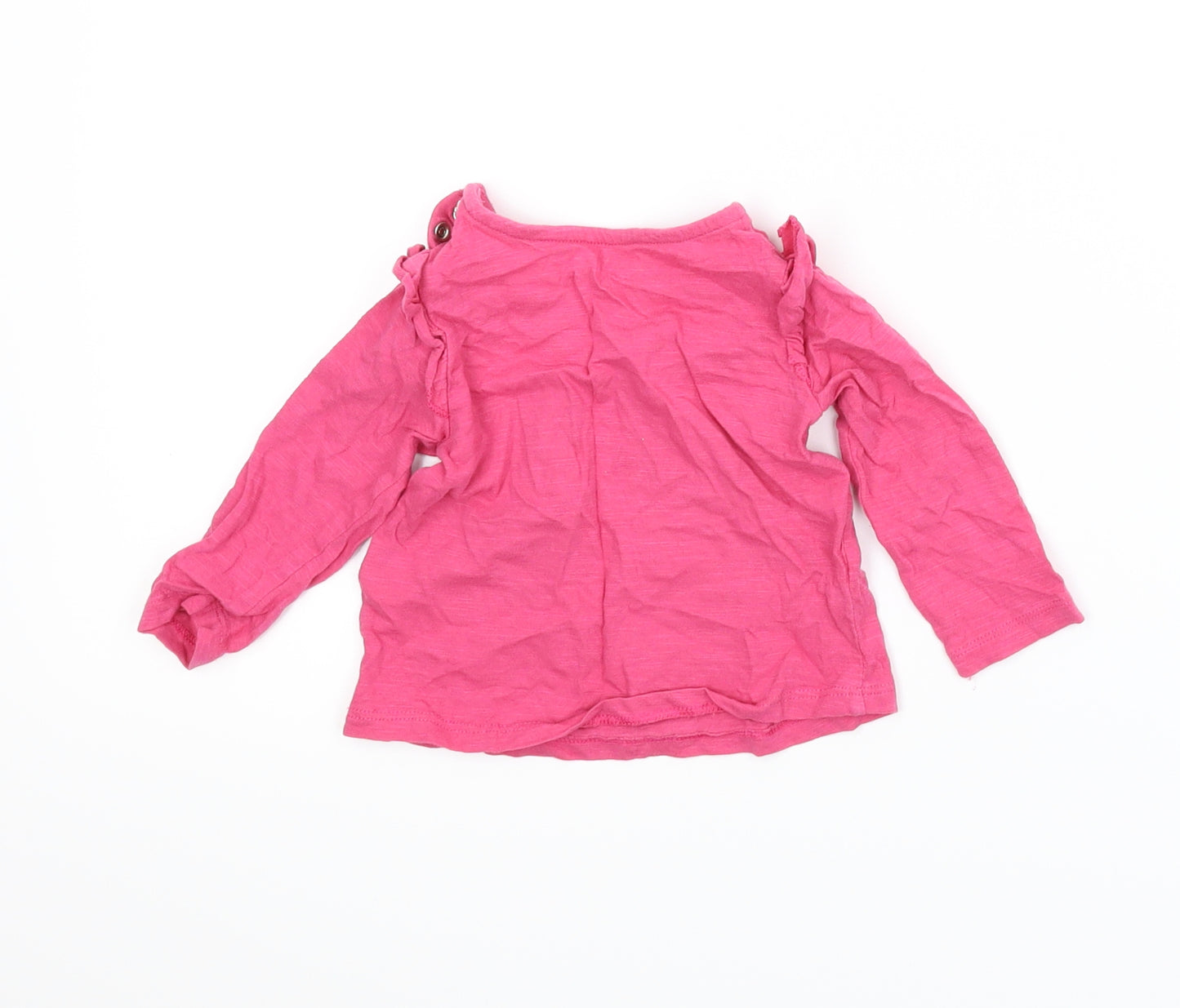 F&F Girls Pink   Basic T-Shirt Size 3-6 Months