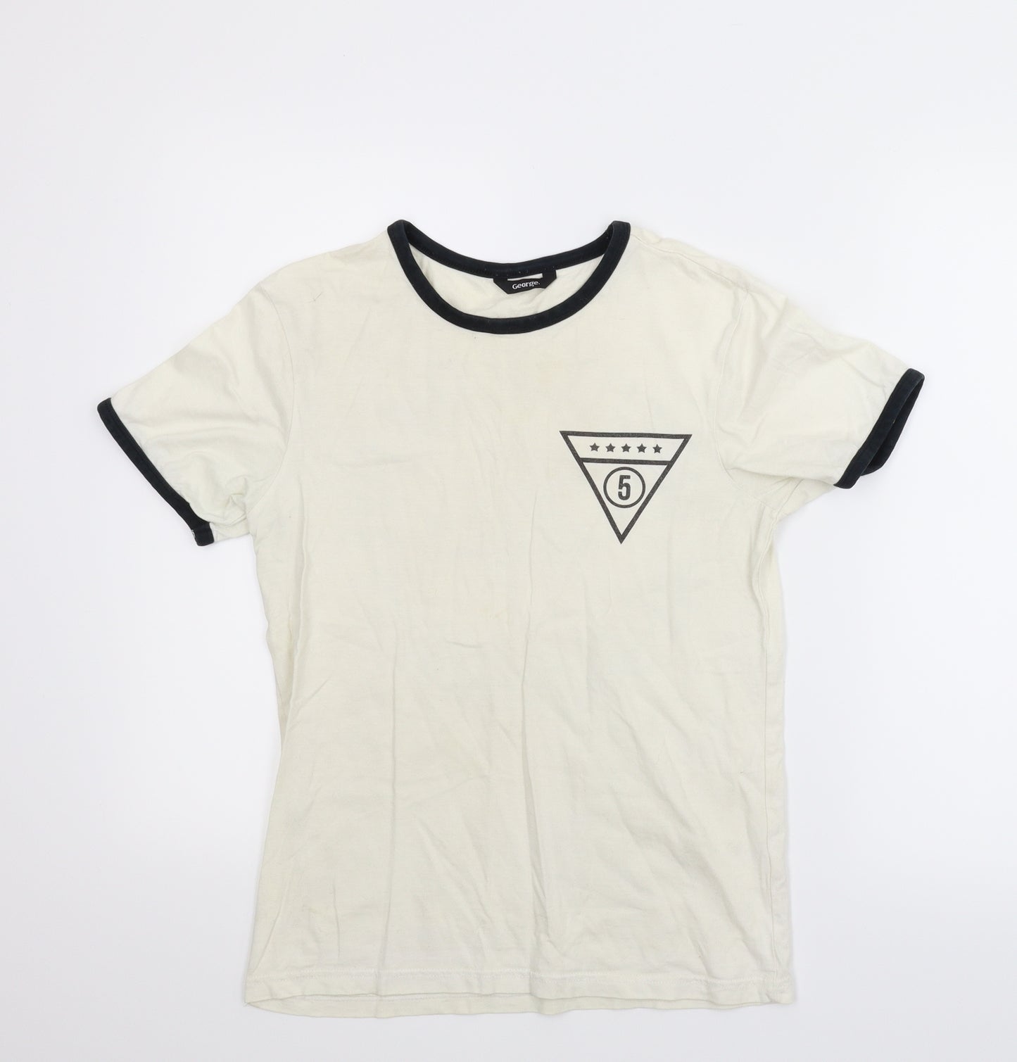 George Boys White   Basic T-Shirt Size 12-13 Years