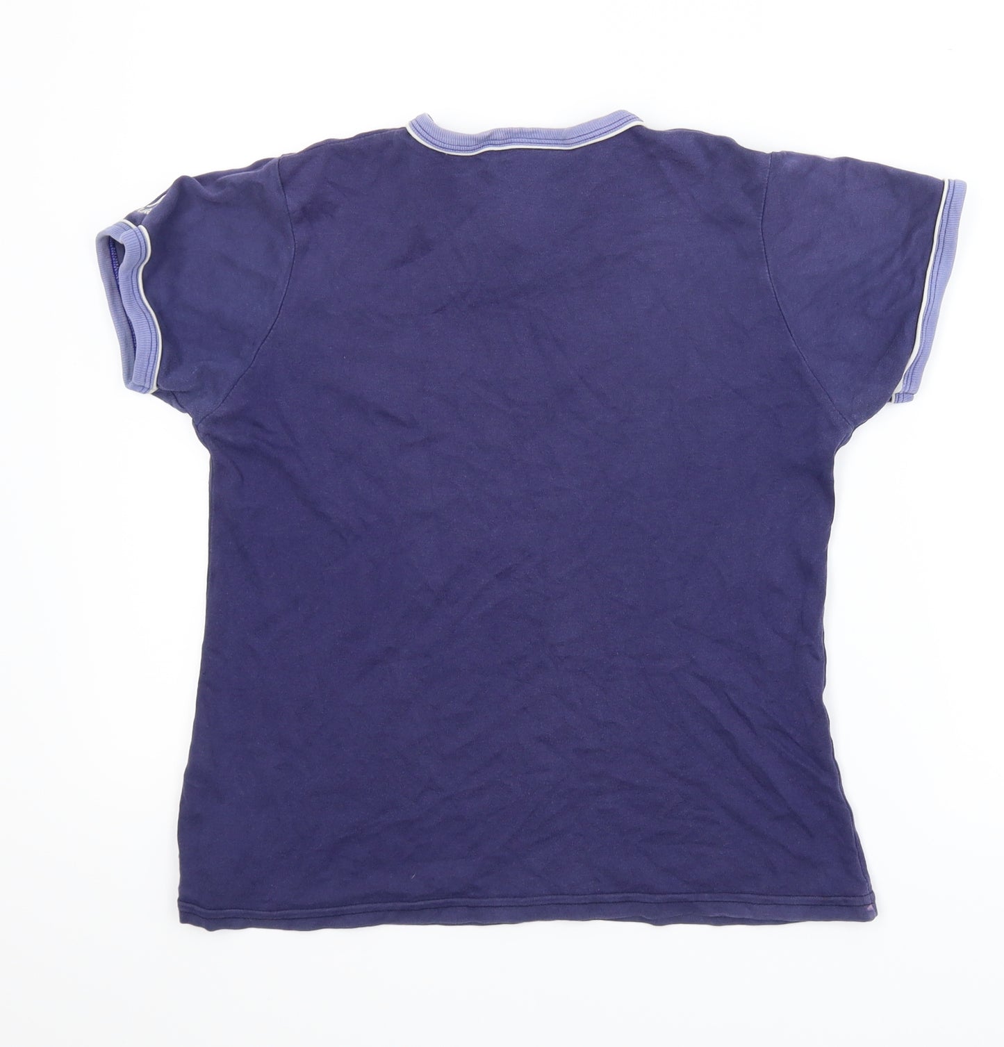 Kangol Womens Blue   Ringer Polo Size L