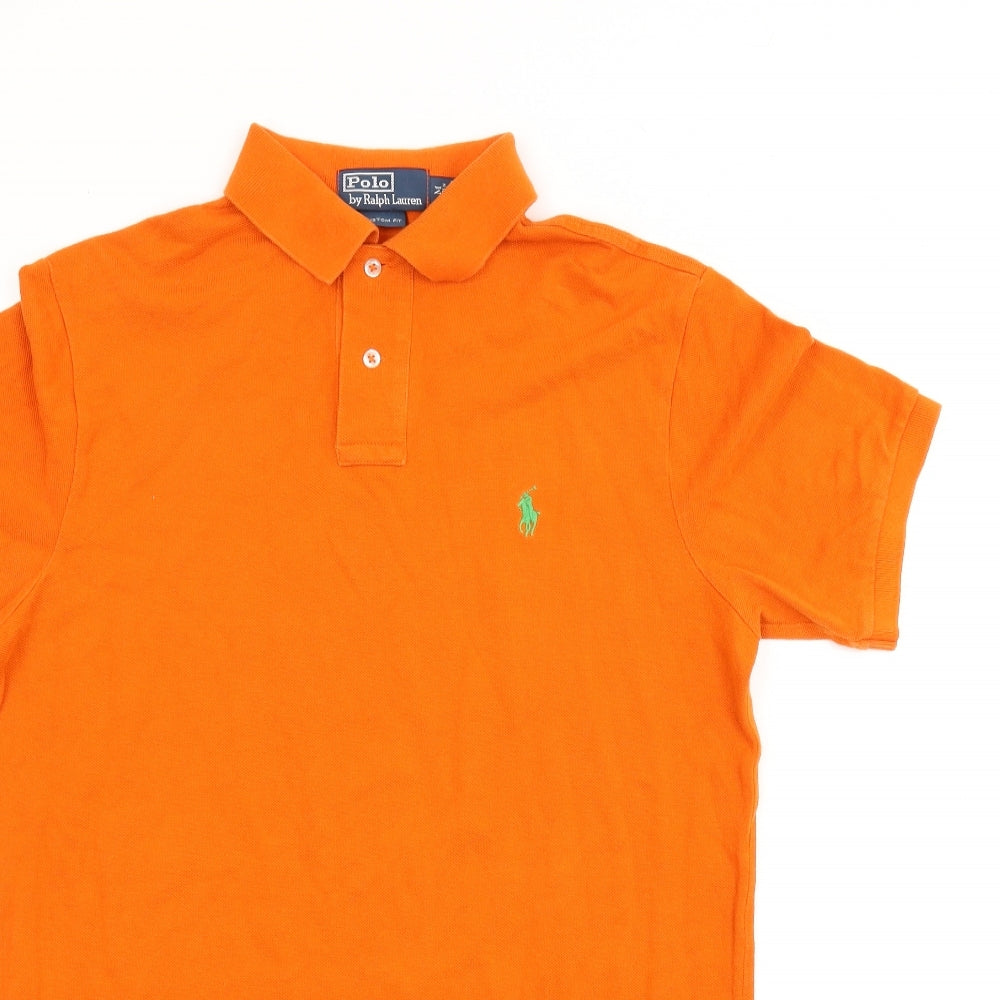 Polo Ralph Lauren Mens Orange    Polo Size M