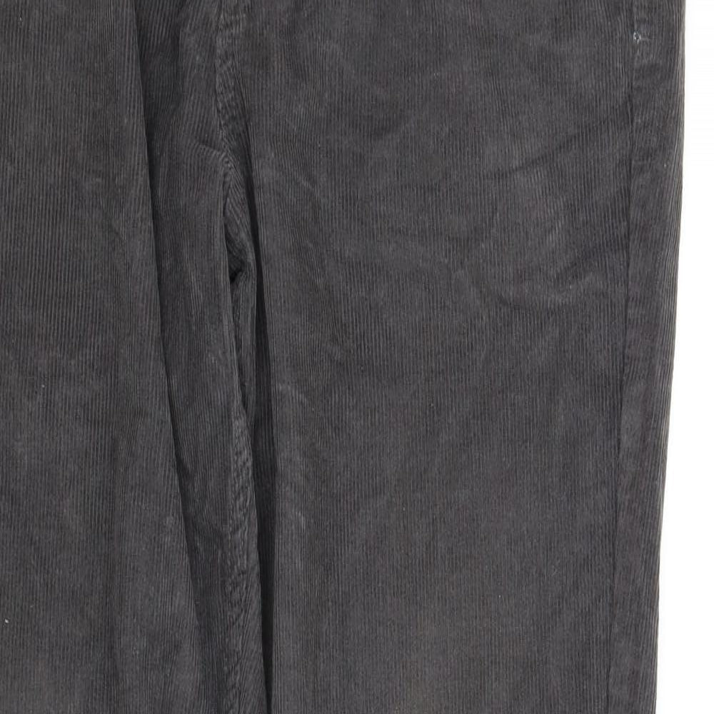 Avenue Mens Grey  Corduroy Straight Jeans Size 36 in L33 in