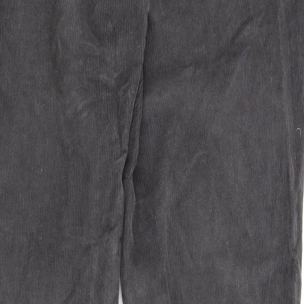 Avenue Mens Grey  Corduroy Straight Jeans Size 36 in L33 in