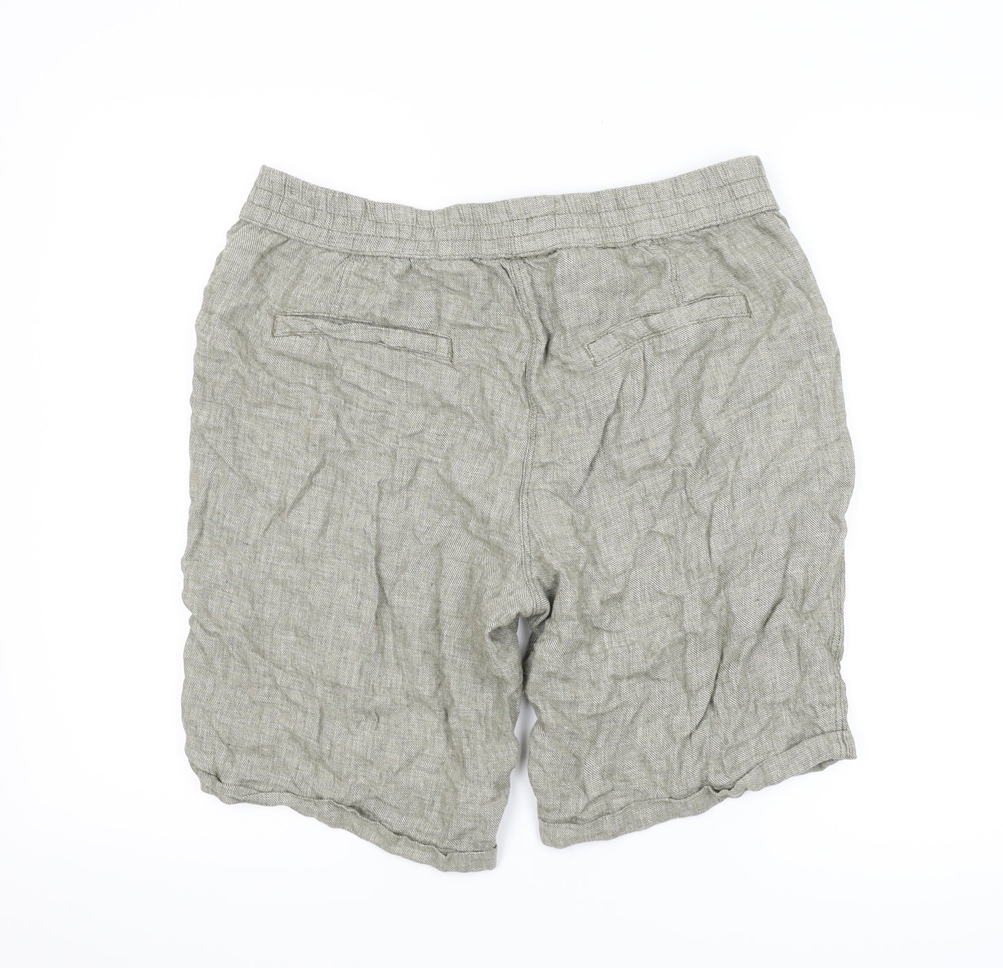 Nutmeg Womens Green   Boyfriend Shorts Size 14