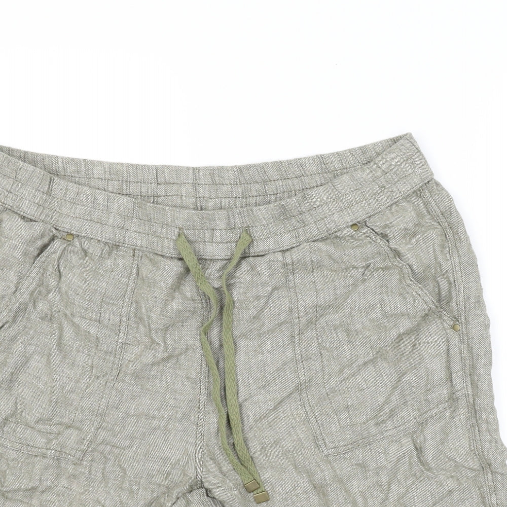 Nutmeg Womens Green   Boyfriend Shorts Size 14