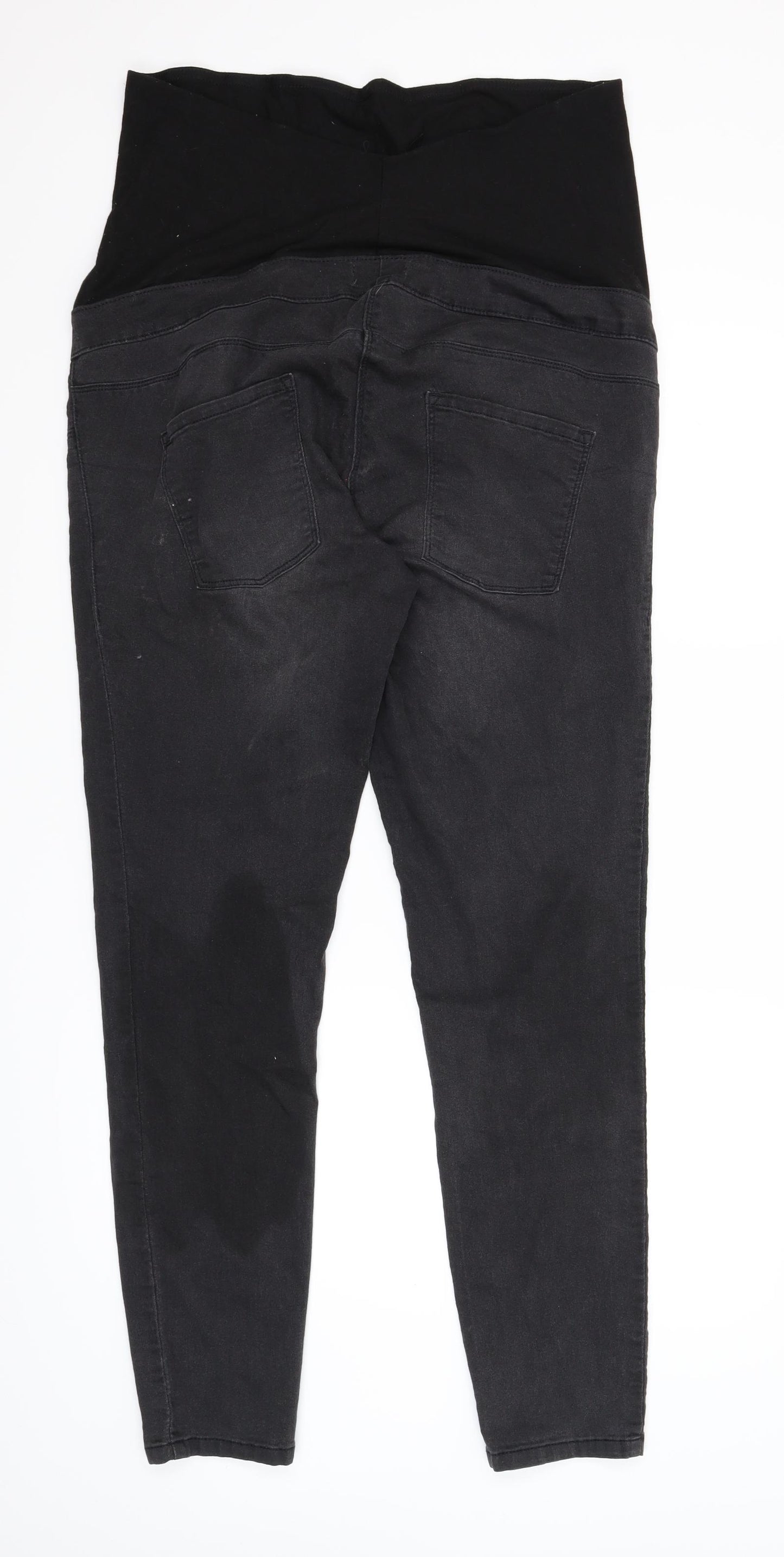 NEXT Womens Black  Denim Straight Jeans Size 16 L29 in