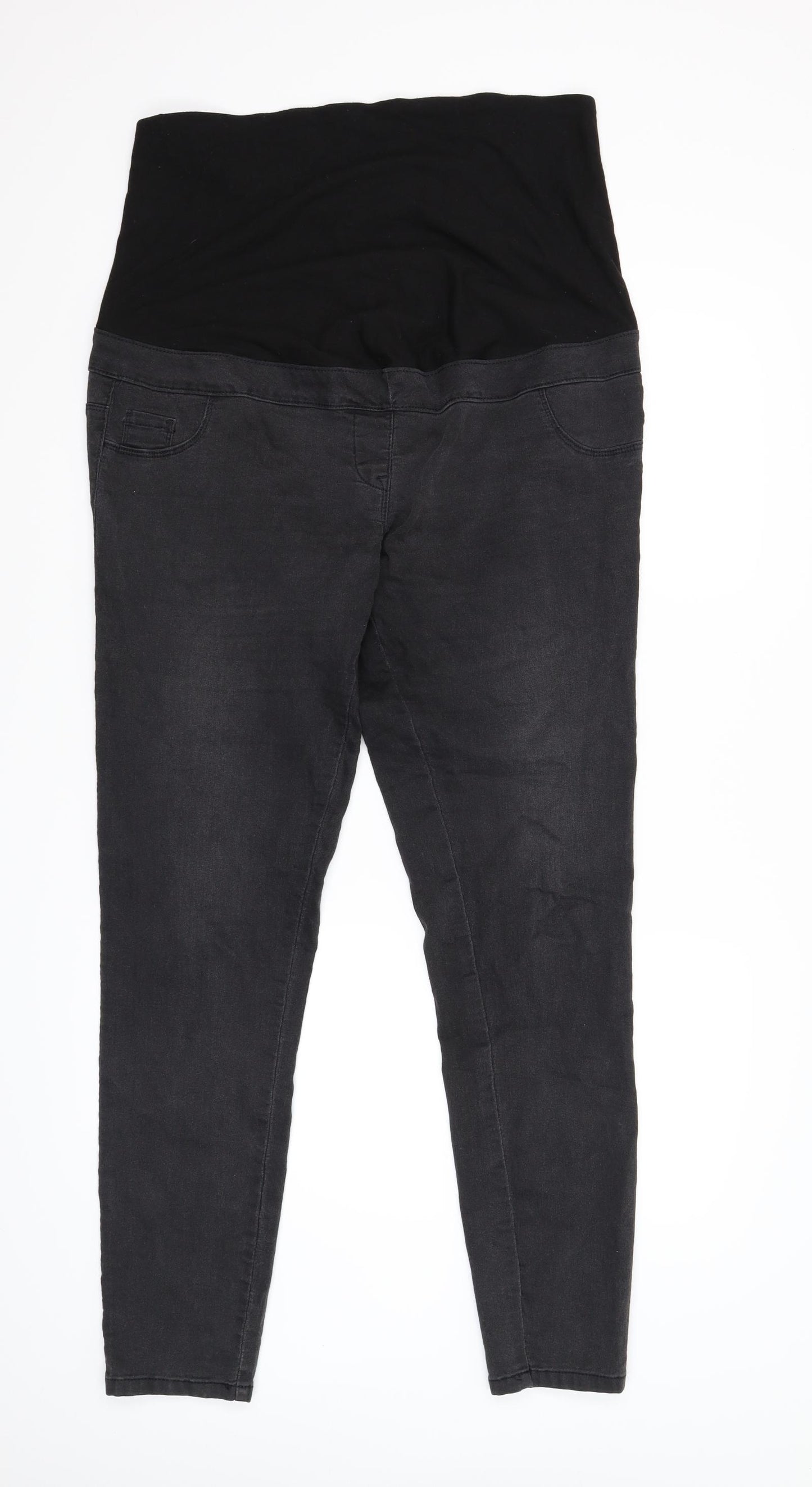 NEXT Womens Black  Denim Straight Jeans Size 16 L29 in