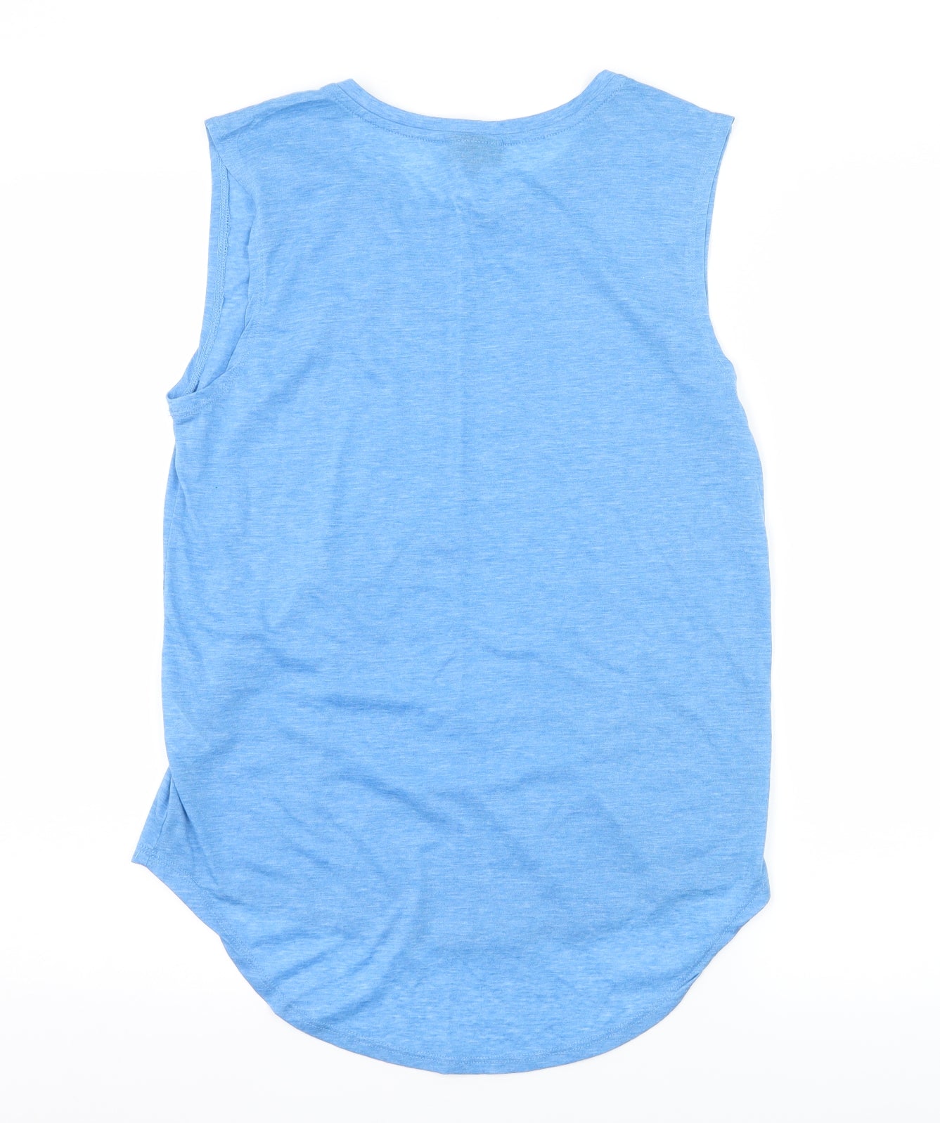 Topshop Womens Blue  Jersey Basic T-Shirt Size 8