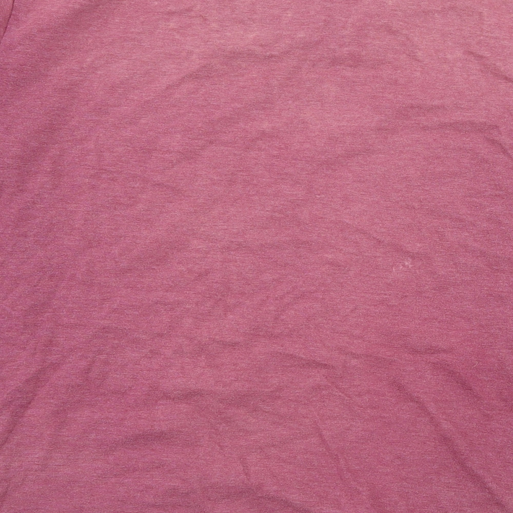 Cedar Wood State Mens Purple  Jersey  T-Shirt Size L  - Wanted skeleton