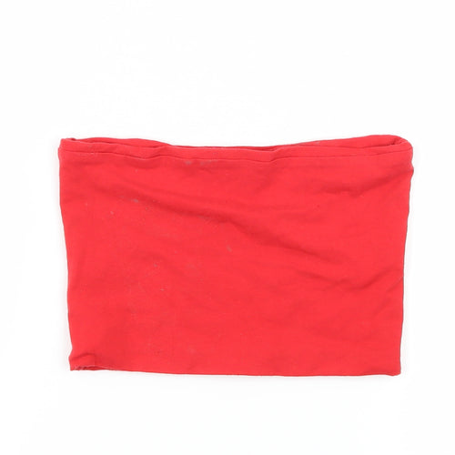 Topshop Womens Red  Jersey Basic Tank Size 6
