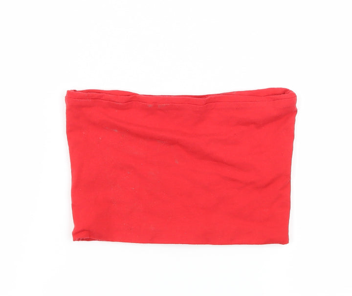 Topshop Womens Red Jersey Basic Tank Size 6