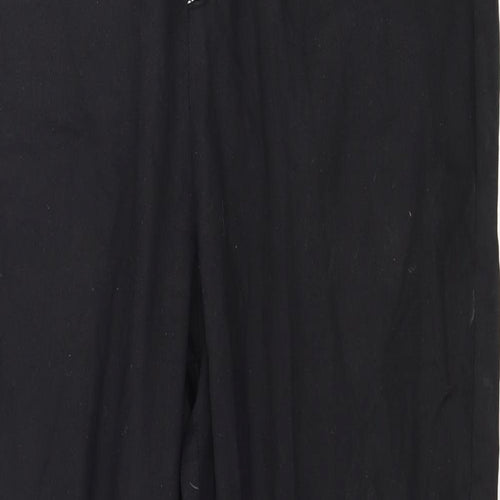 PRETTYLITTLETHING Womens Black   Trousers  Size 6 L28 in