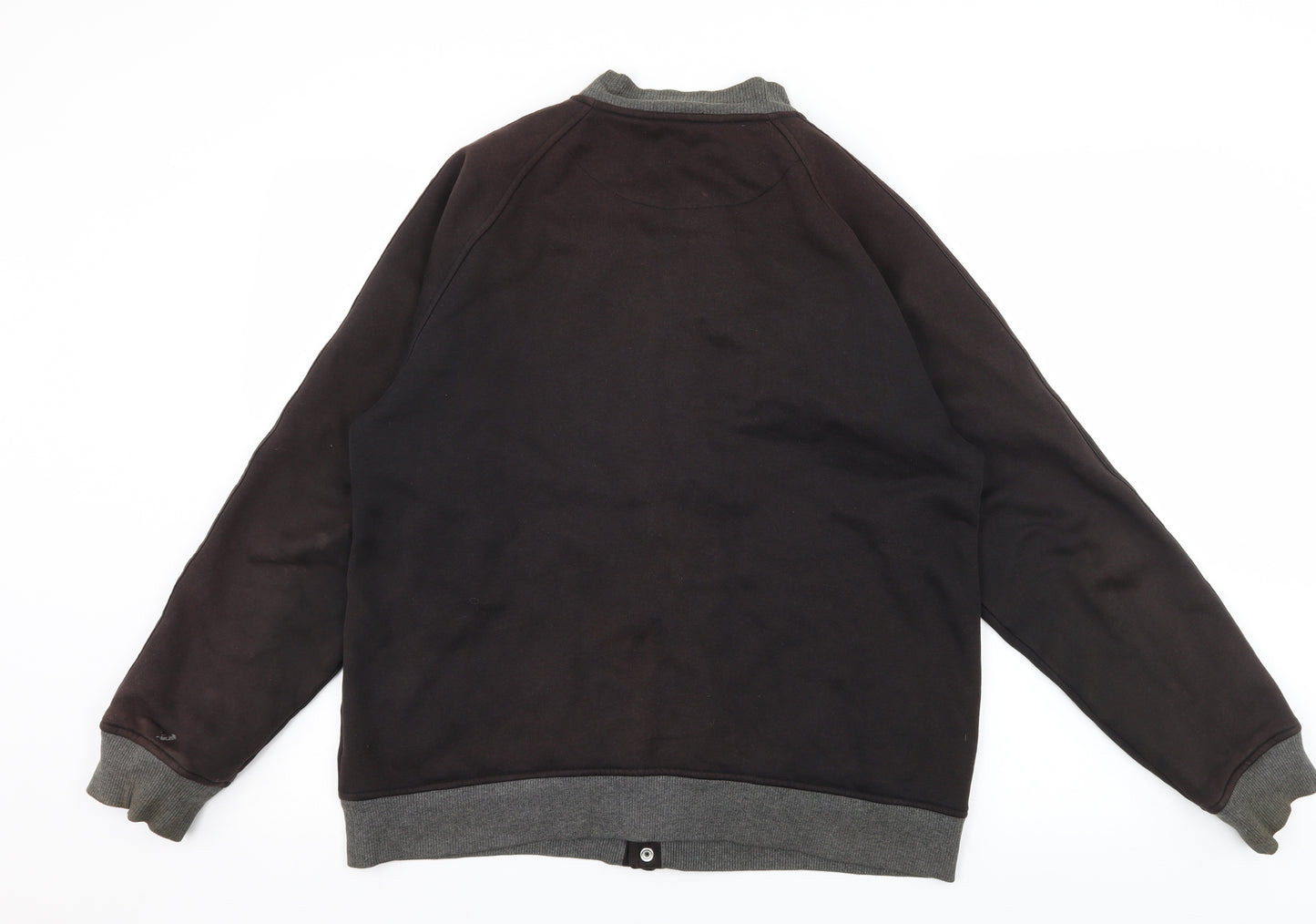 adidas Mens Brown  Jersey Pullover Sweatshirt Size M