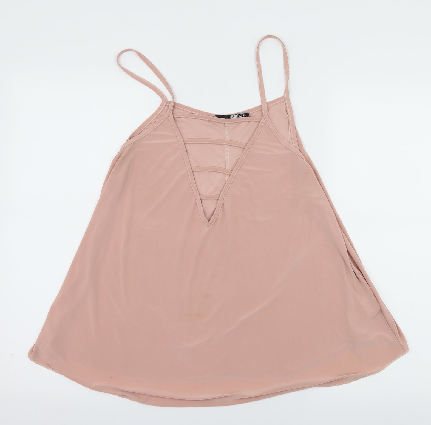 Boohoo Womens Pink  Jersey Camisole Tank Size 18