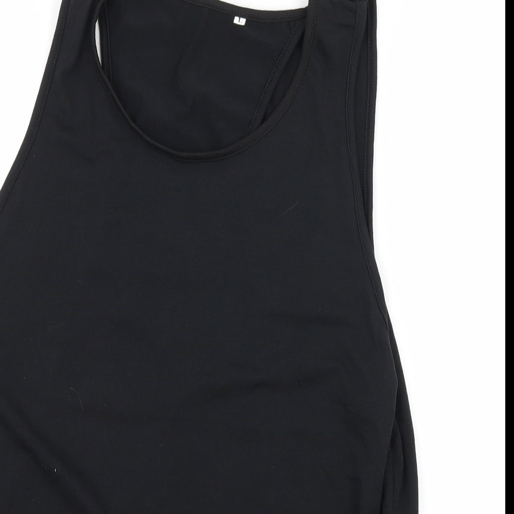 Preworn Womens Black  Jersey Basic Tank Size L