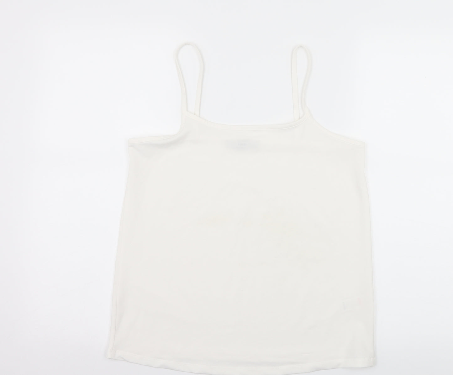 George Womens White  Jersey Camisole Tank Size 10